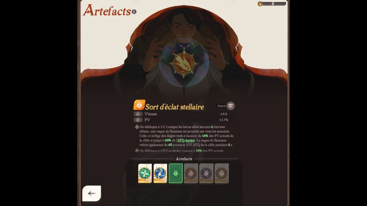 artefacto fragmento estelar jornada afk