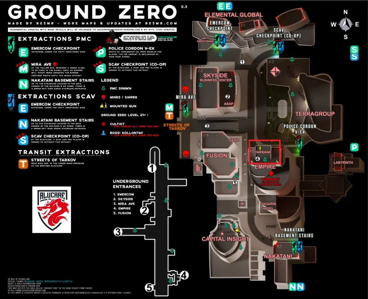 Здание Тарбанка на карте Point Zero