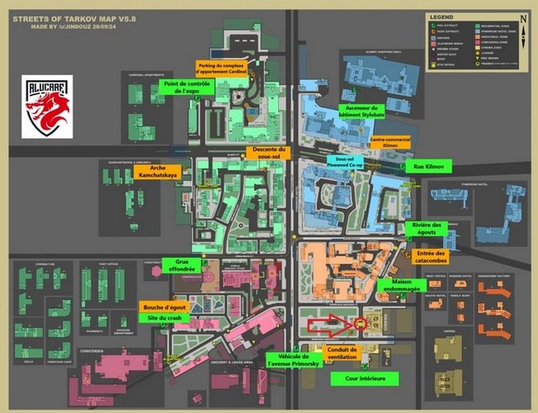 Area di attesa dei conducenti BTR_Carte Rues de Tarkov