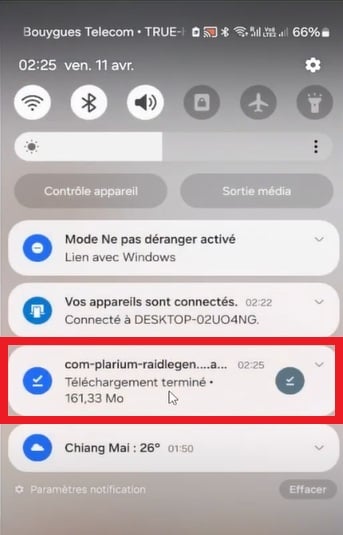 4. RSL via Aptoide has been downloaded to your phone.