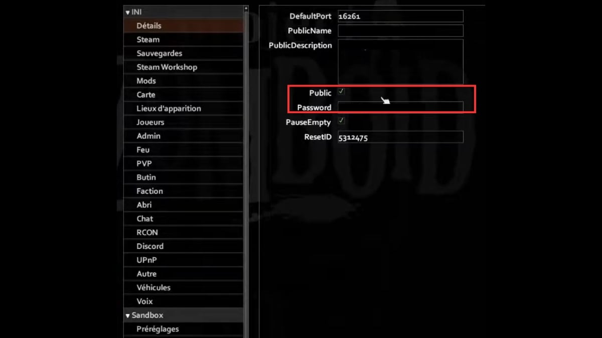 project zomboid public serveur