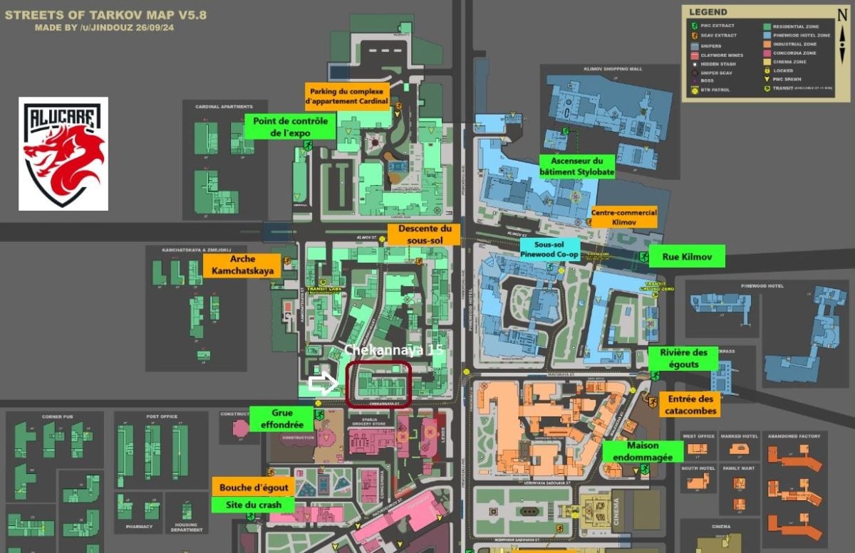 Prappor's friend's apartment building_map Tarkov streets