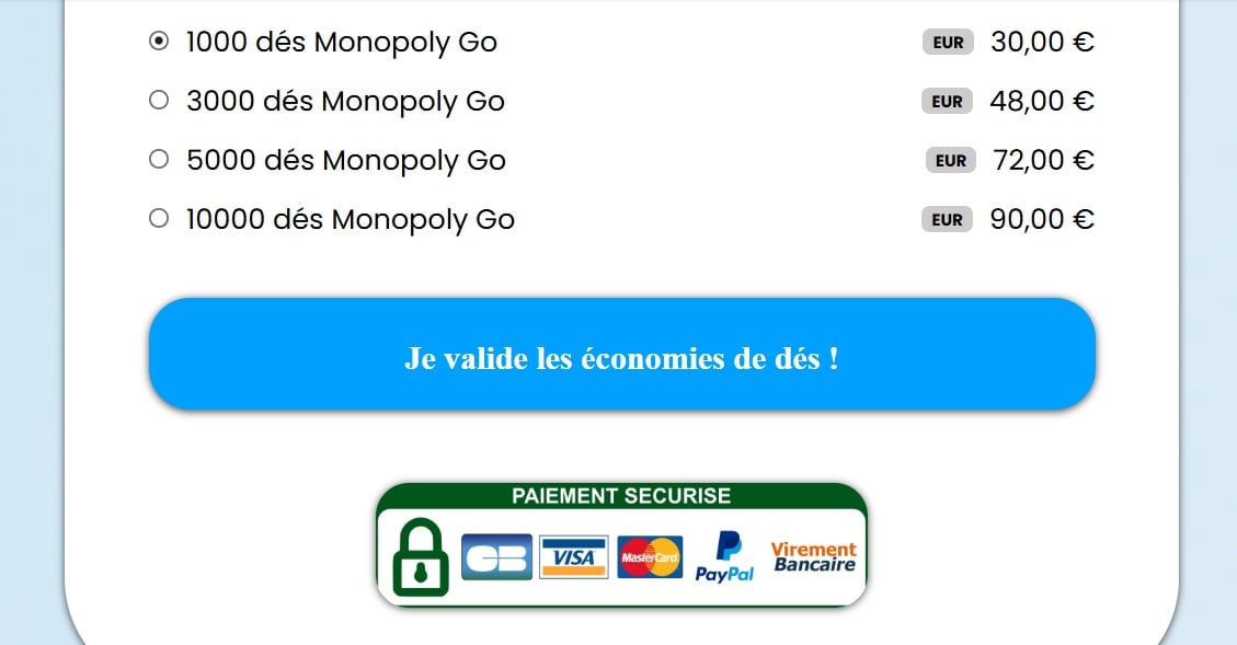 BoostopolyGO garante que todos os pagamentos efectuados na sua plataforma são seguros!