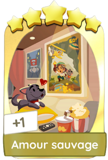 Illustration Monopoly GO Amour Sauvage Golden Blitz