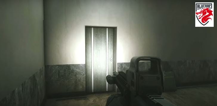 A porta da sala de conferências