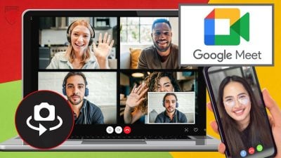 Как инвертировать камеру на google meet -.