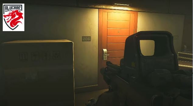 Tür zu Zimmer 206