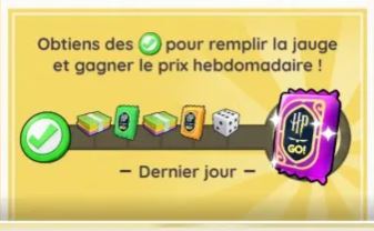 Illustration Monopoly GO Liste des récompenses gain du jour semaine du 26 janvier au 01 février 2026