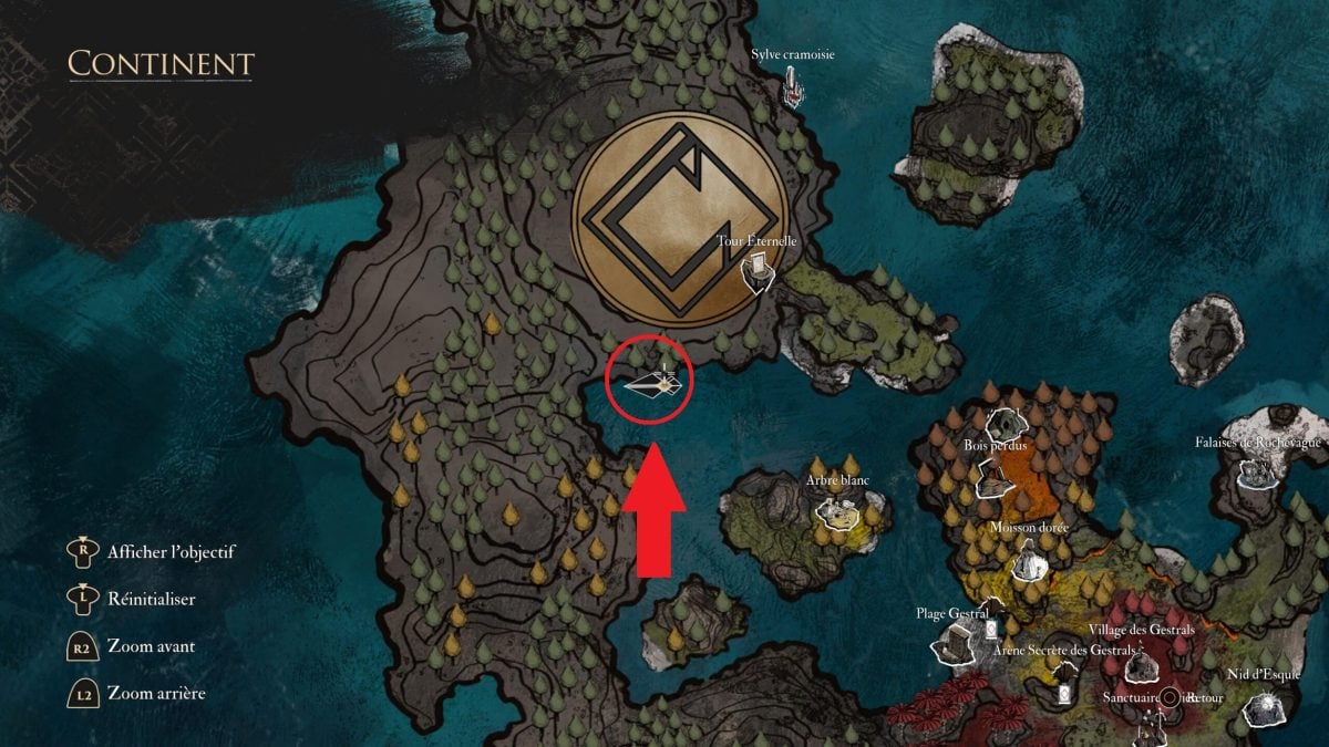 Noveno Gestral de la Expedición Clair Obscur 33 mapa