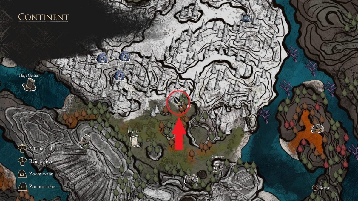 Cuarto Gestral perdido en el mapa de Clair Obscur Expedición 33