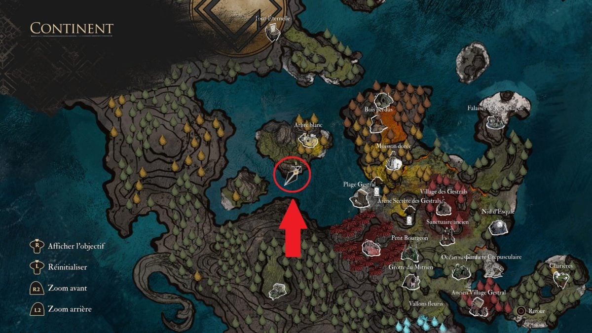 Tercer Gestral de la Expedición Clair Obscur 33 mapa