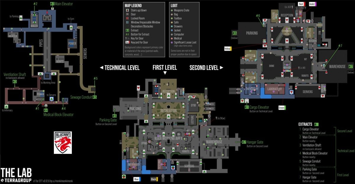 Mappa del laboratorio