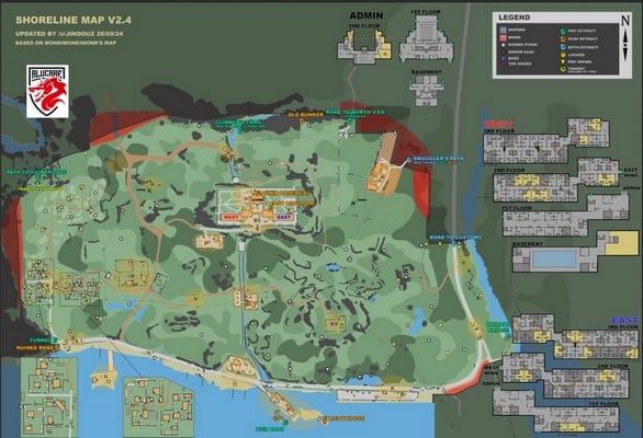 Mappa della costa