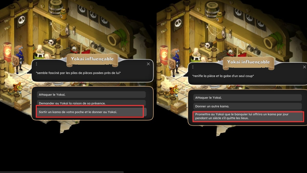 banco de diálogo dofus pandala