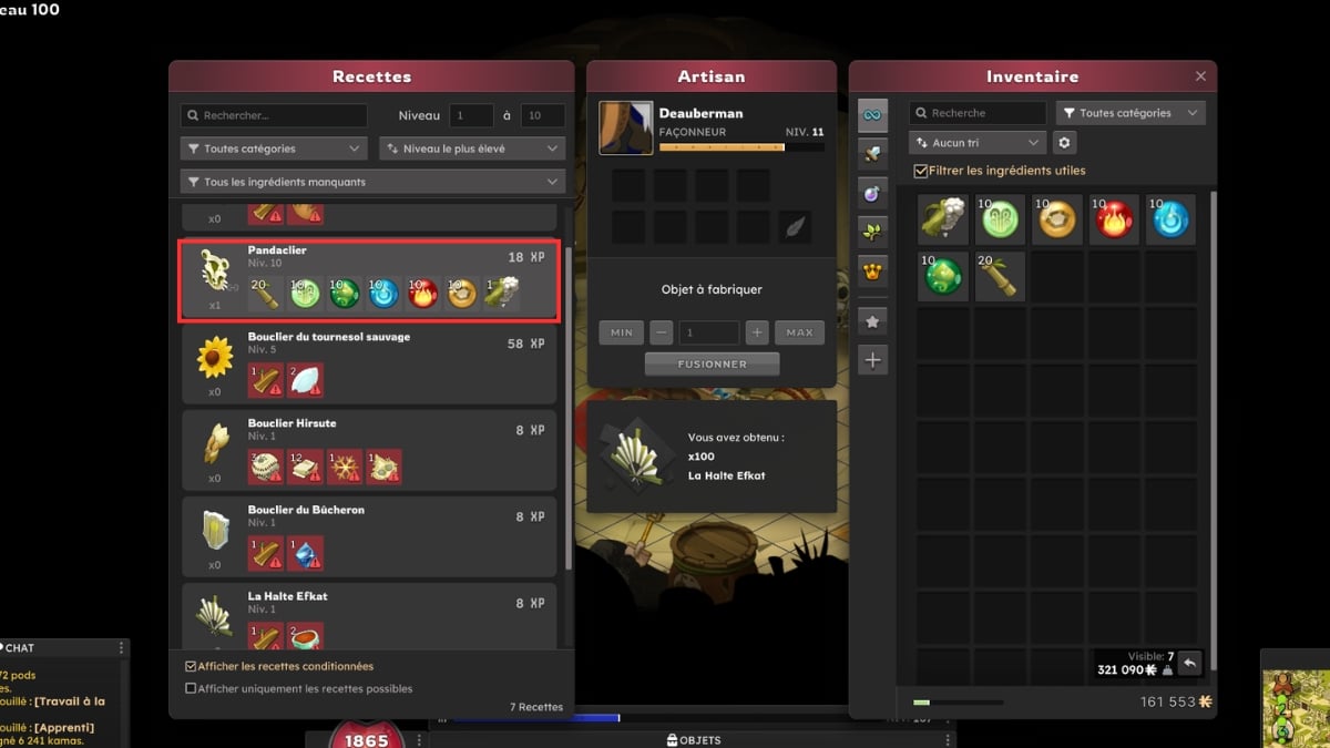 dofus pandala pandaclier