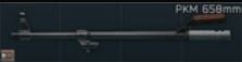658 mm calibro 7,62 x 54 mm R per PKP