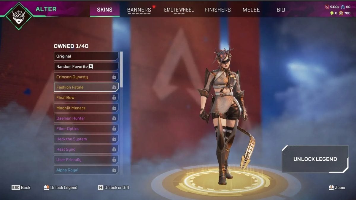 Uma das melhores lendas desbloqueadas e peles raras tornam uma conta Apex Legends mais cara
