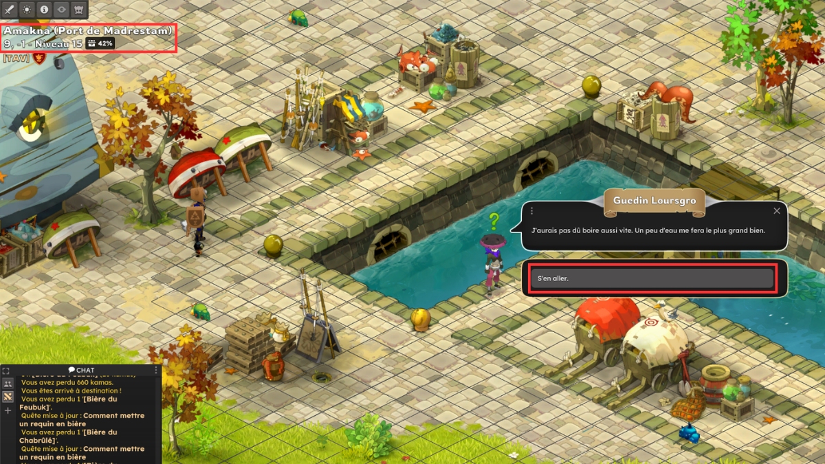 dofus madrestam fin quete requin biere