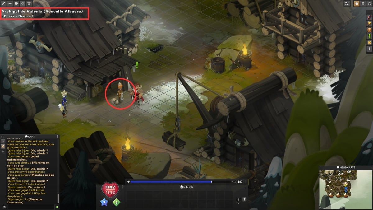 dofus valonia fin quete scierie
