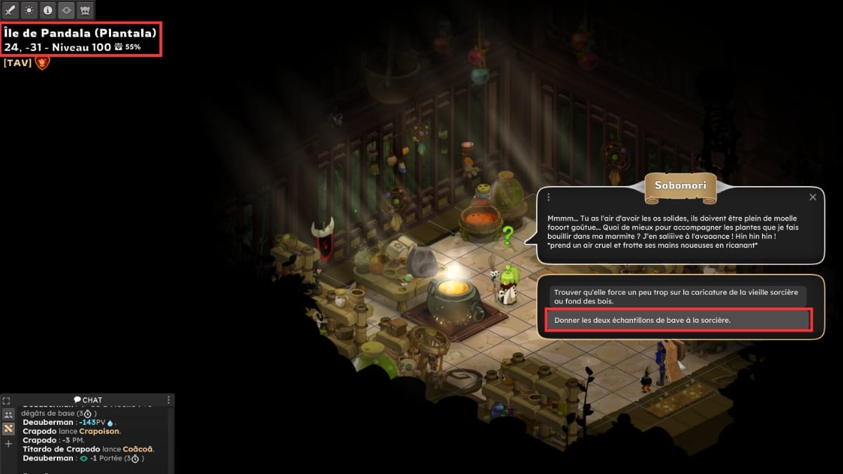 dofus pandala 带回女巫粘液