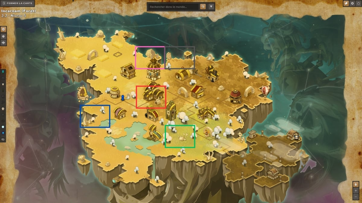 dofus vestiges map