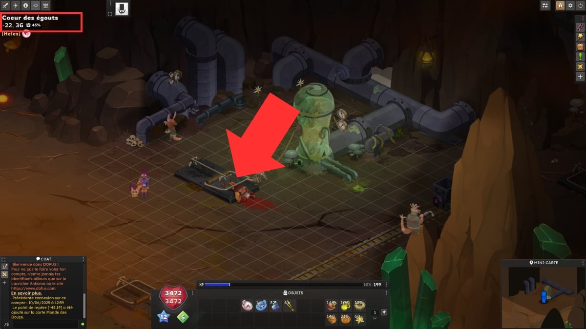 dofus brakmar primera trampa de alcantarilla