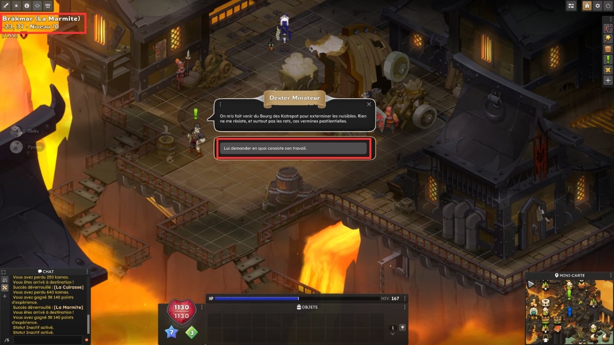 dofus dexter minateur brakmar