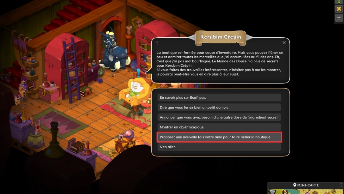 debutto del dofus cha brille