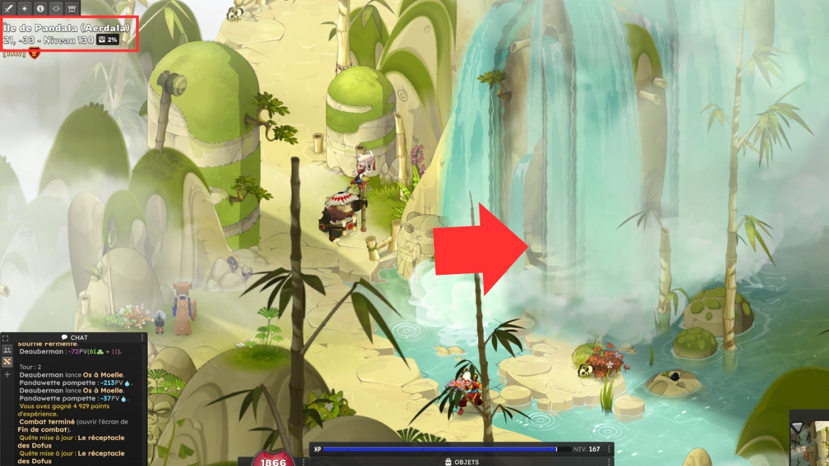 dofus cascade aerdala
