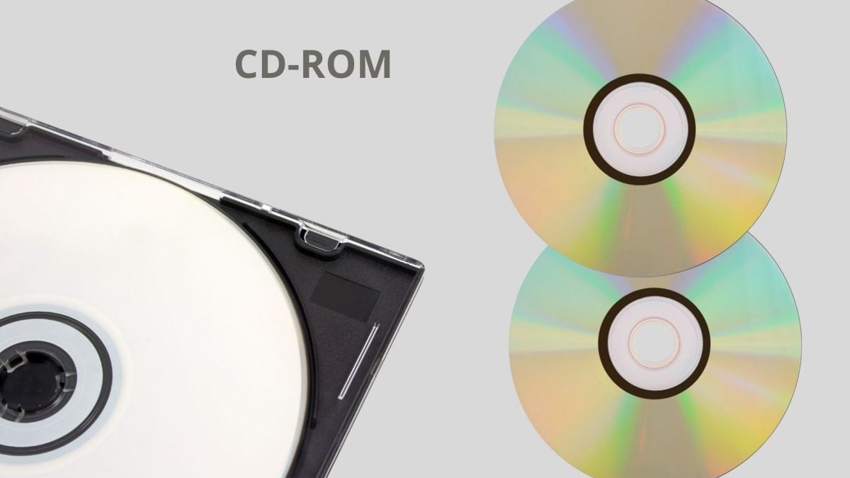 Illustration d'un CD-ROM, support optique apparu en 1985.