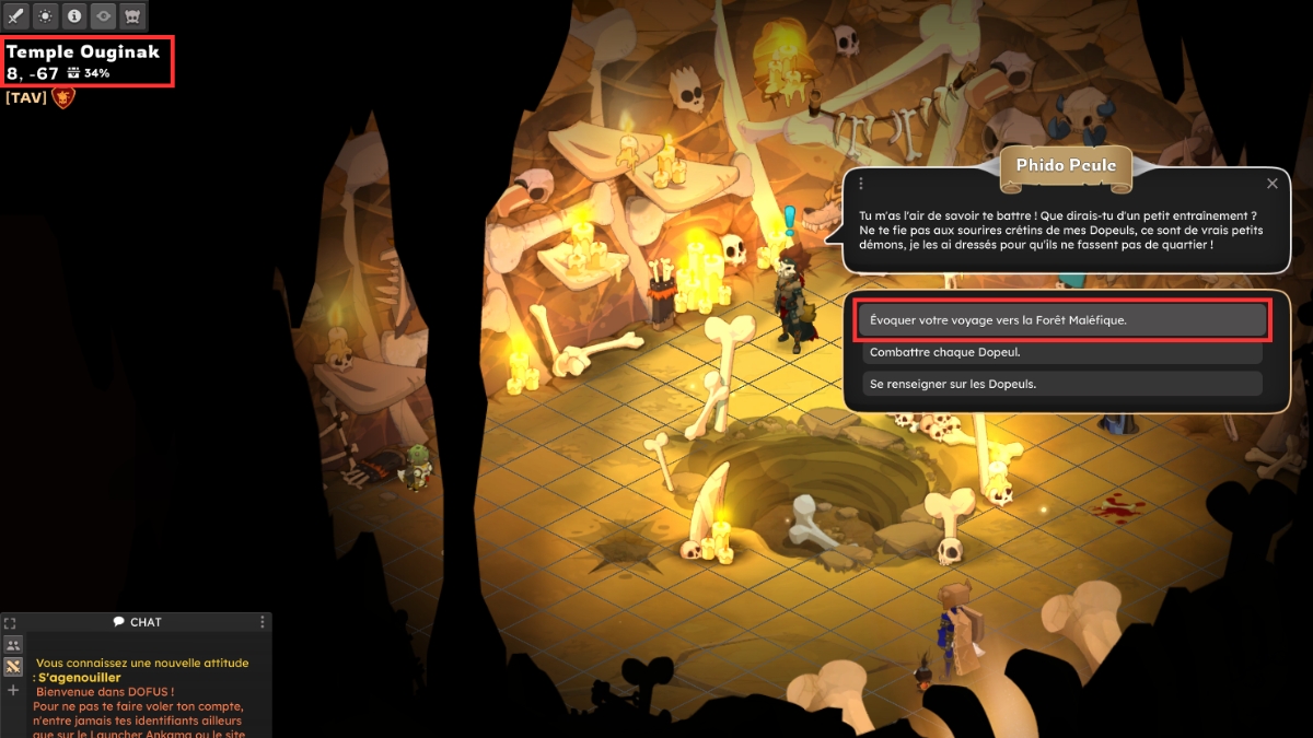 dofus 对话 dopeul foret malefique
