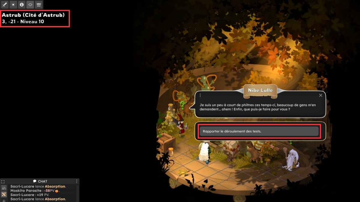dofus ramener vermifuge nibe lulle