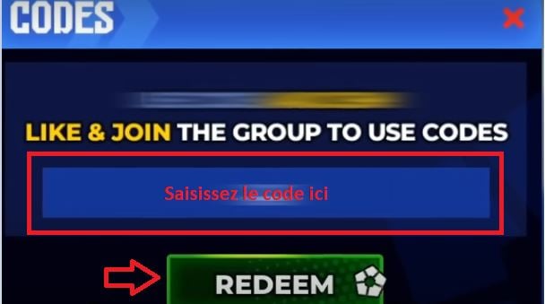 Use code on Blue Lock Rivals