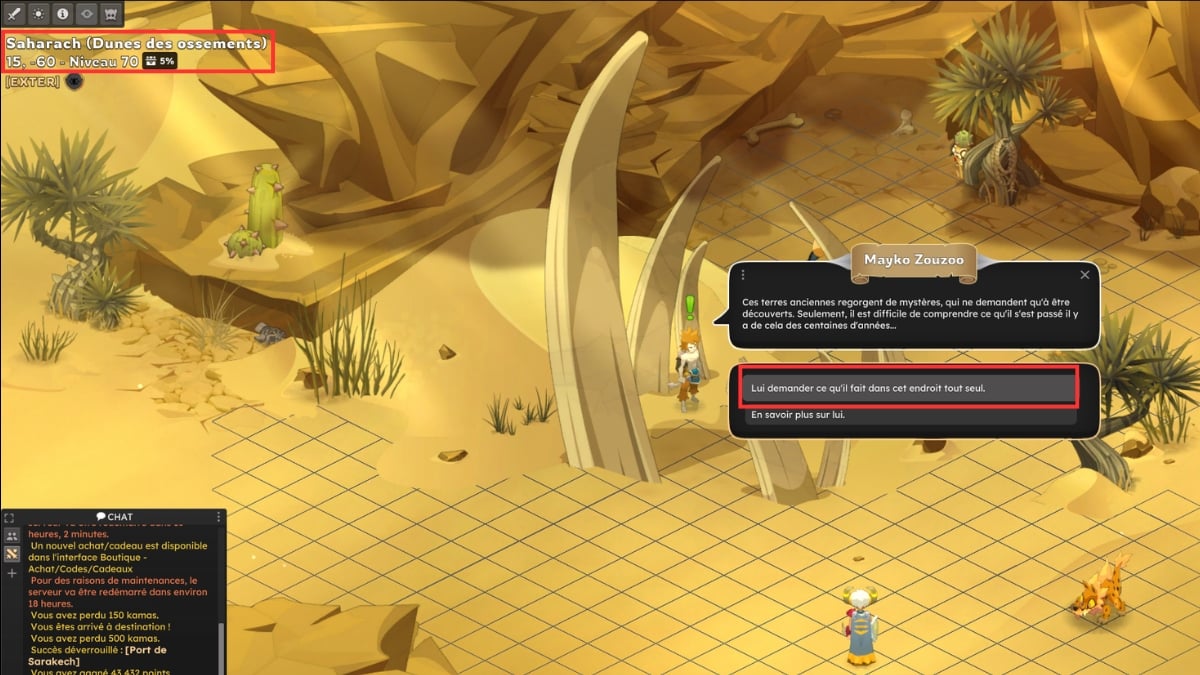 dofus beginn quest ohne fleisch knochen