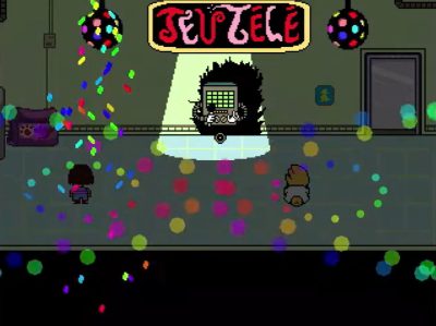 Optagelse fra spillet Undertale, der viser dit første møde med Mettaton i laboratoriet.