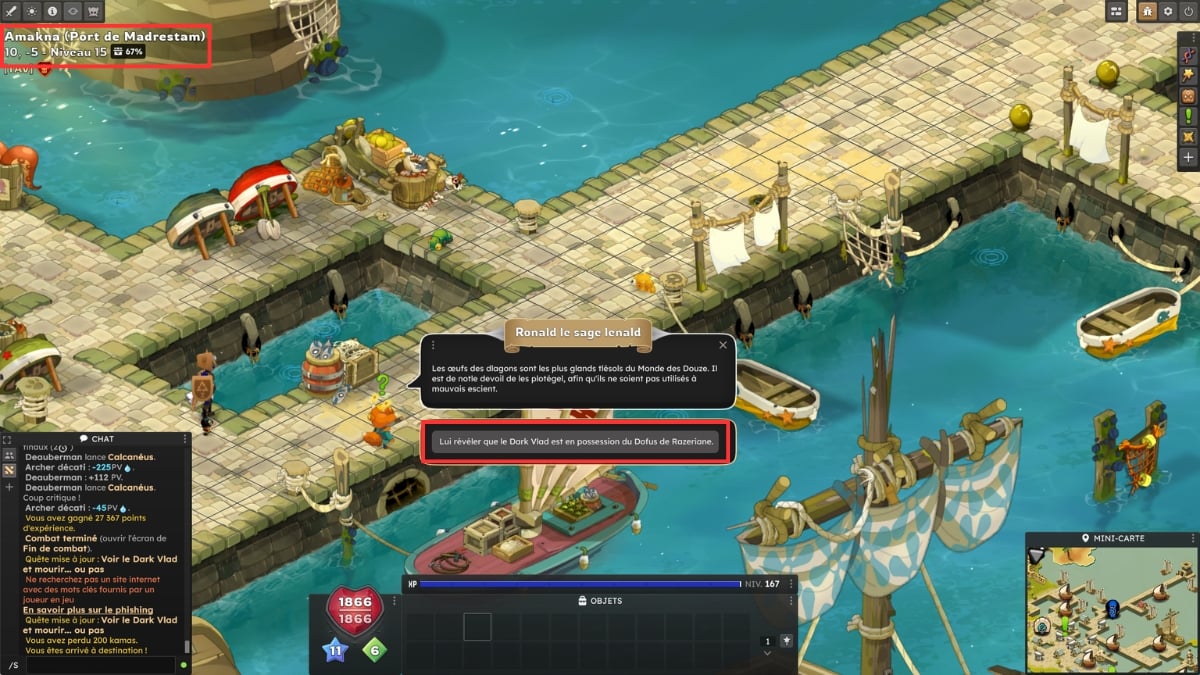 dofus weise lenald razeriane