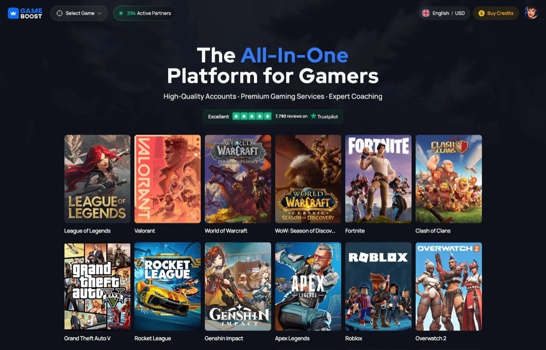 I servizi di boosting di GameBoost per Apex Legends offrono accesso diretto ai boost di vittoria o di piazzamento, con un processo rapido e una comunicazione chiara durante tutto il gioco.