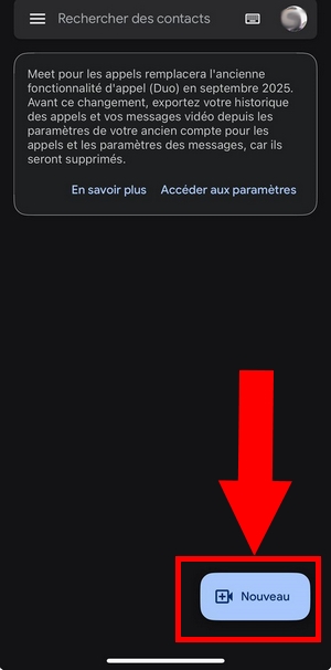 Novo no Google Meet. 