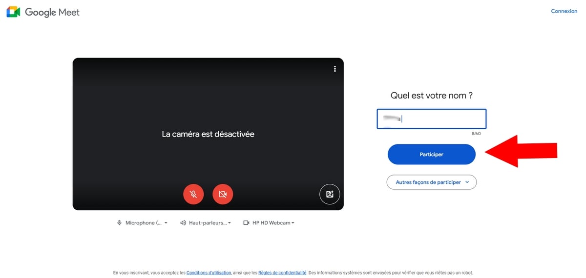 Participar en un Google Meet sin una cuenta de Google