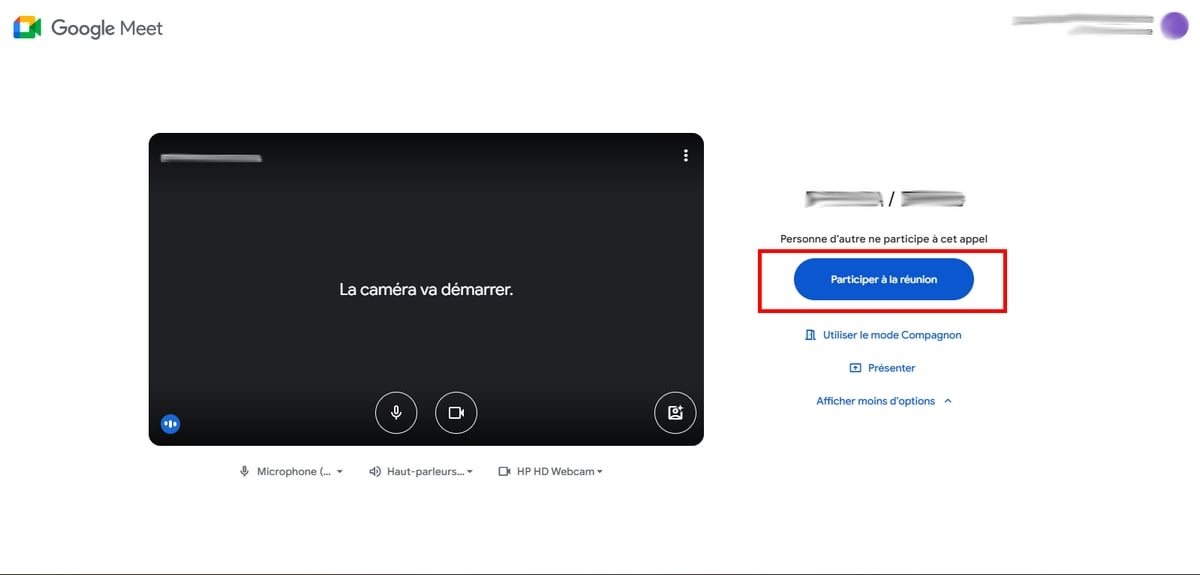 Participa en el Google Meet.