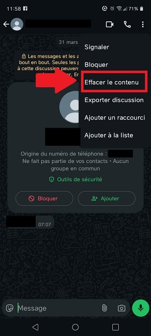 Eliminar o conteúdo de uma conversa do WhatsApp