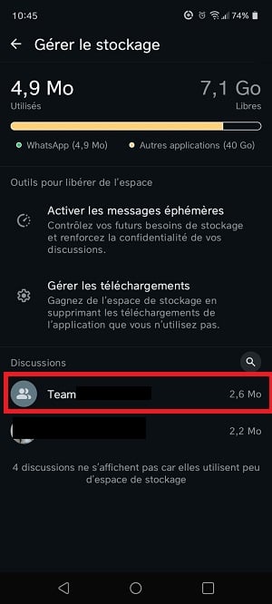 Selecionar o segmento em que se pretende eliminar os média