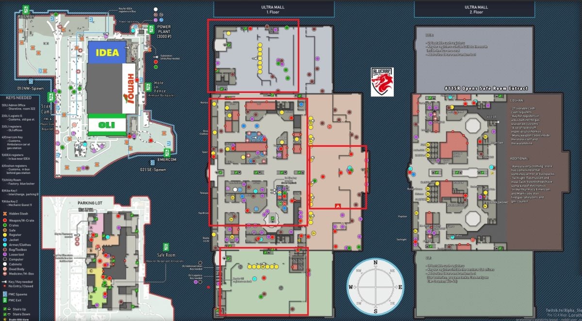 Posizione di Killa indicata sulla mappa 