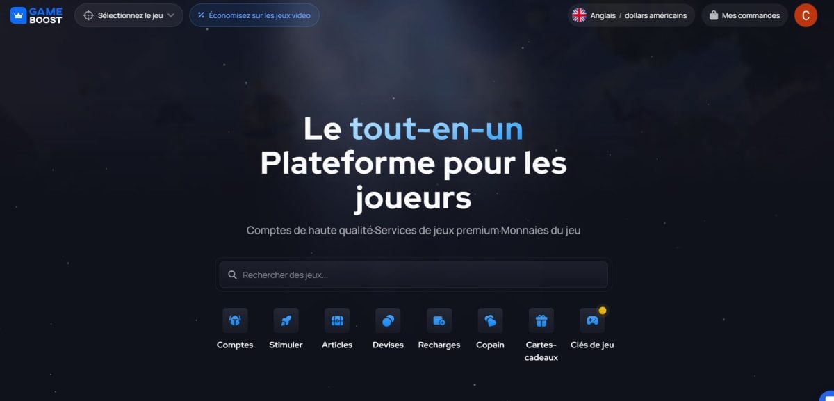 GameBoost è un sito web che offre una serie di servizi legati ai videogiochi. 