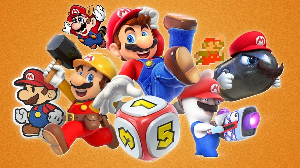 Mario's varied styles on the Nintendo Switch console.