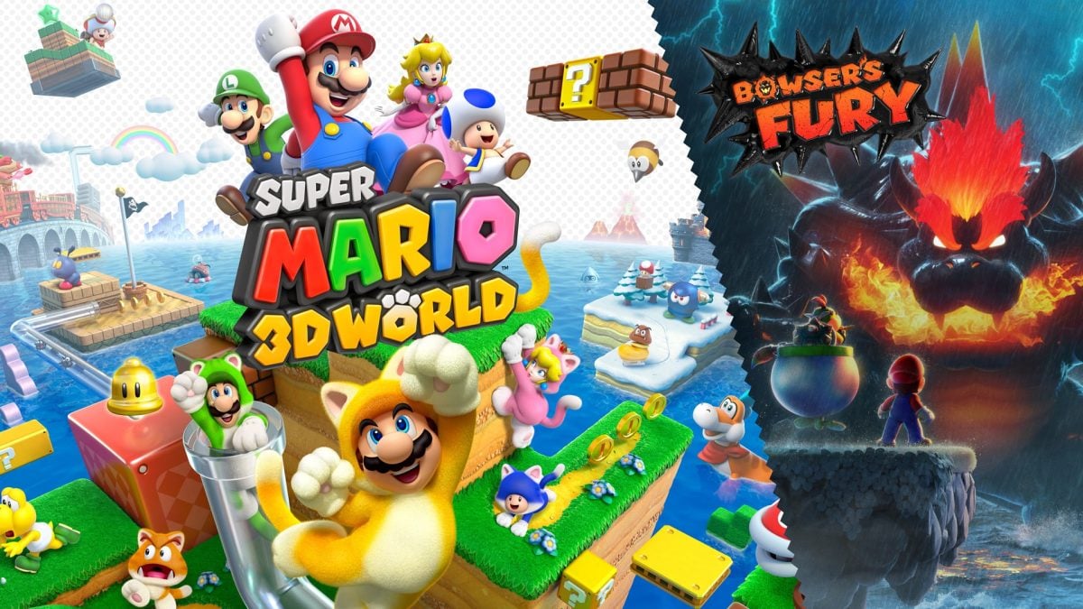 Super Mario 3D World and Bowser's Fury on Nintendo Switch.