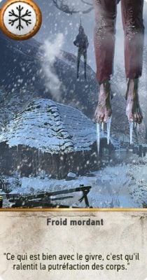 "Froid mordant", un mapa meteorológico