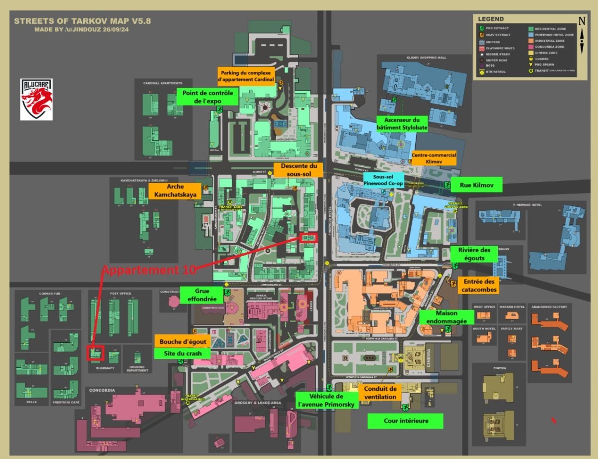 地图上的 Flat 10