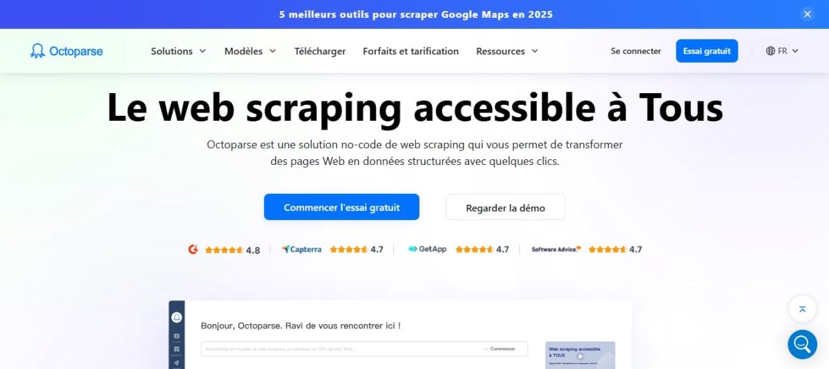 Octoparse: a solução para a recolha de dados sem código
