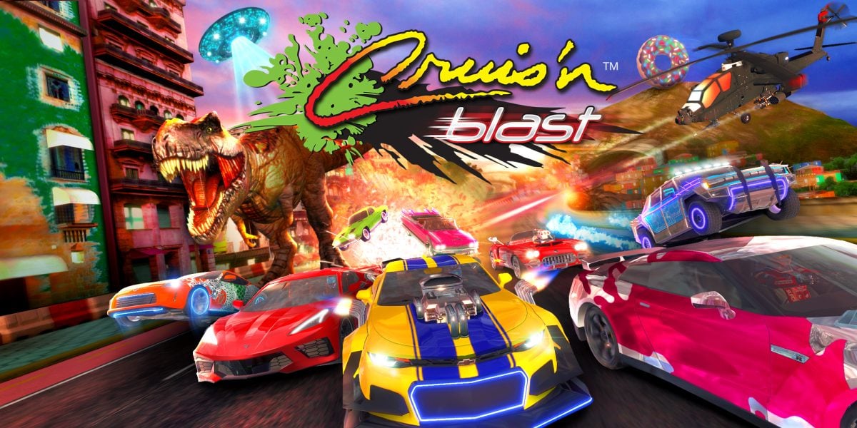 Nintendo Switch用マルチプレイヤーゲーム Cruis'n Blast。クレイジーで奇抜なレースが楽しめる！Amazon価格は以下の通り。 